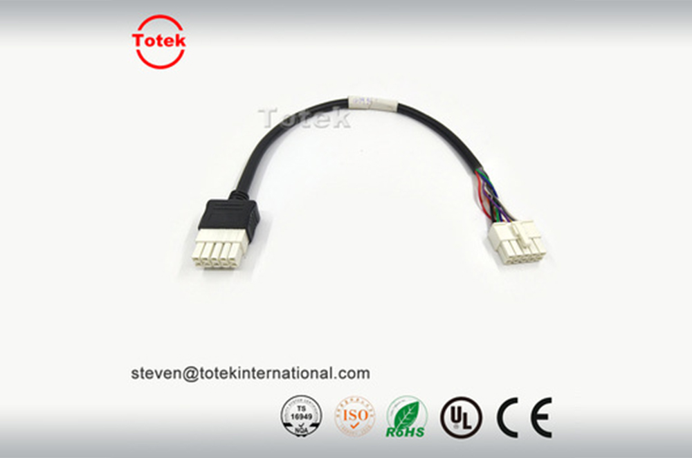TE 1-1586019 RCPT VAL-U-LOK V0 10Pin female pitch 4.2mm overmolded mini fit customized wire harness